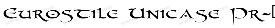 Eurostile Unicase Pr字体转换
